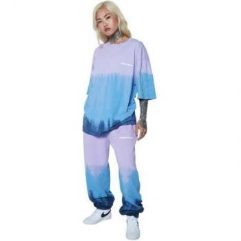 Top Unisex Skater Tie Dye Globale Continu8 Boxy per Adulti
