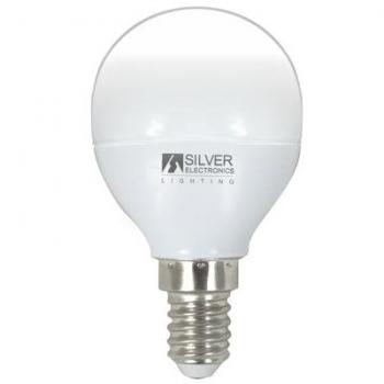 Lampadina sferica LED E14 6W 5000K Silver Electronics