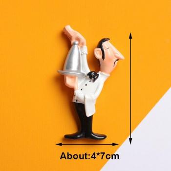 Magnétiseur Kawaii Kitchen – Stickers 3D pour Frigo