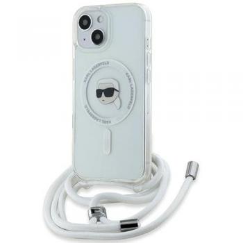 Étui Karl Lagerfeld Crossbody IML pour iPhone 15 6.1 motif Karl Head