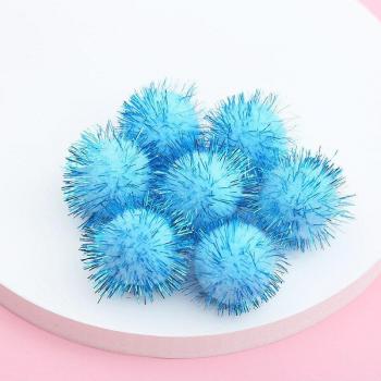 1.5CM 100pcs Golden Silk Hair Craft Balls