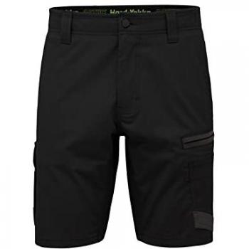 Hard Yakka Raptor Active Cotton Men's Black Knee-Length Shorts