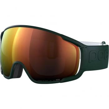 Poc ZONULA 40890 9616 Maschera da Sci Verde con Lente Partly Sunny Orange
