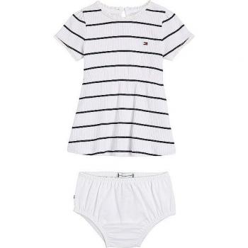 Tommy Hilfiger Minikleid BABY STRIPED RIB DRESS S/S (2-tlg) Baby bis 2 Jahre