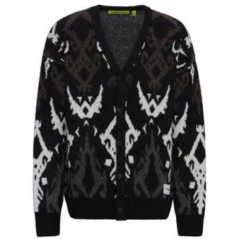 Ontario Herren Cardigan – Strickjacke in Schwarz (XL) Jogg Concept