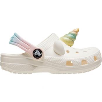 Crocs Zoccoli Classic I AM Rainbow Unicorn Clog T Bianco (EU 24/25)
