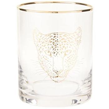 Orsina Wild‑Print Transparent 380 ML Wine Tumbler