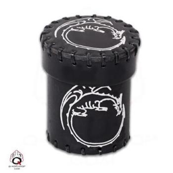 Q Workshop Black Leather Dragon Coffee Vessel
