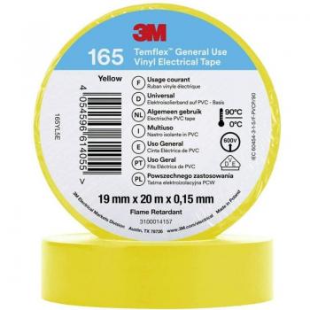 Ruban Adhésif Électrique Jaune 3M Temflex™ 165