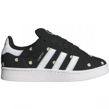 Campus Negro y Blanco con Bordado Floral