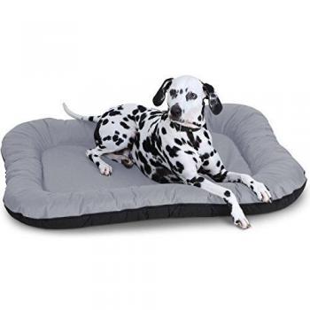 Wasserfestes Hundebett Lucky XL aus Nylongewebe mit abnehmbarem Bezug in Grau