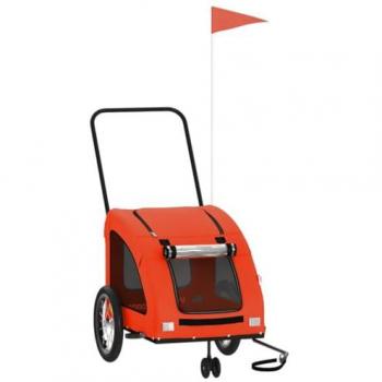 Vidaxl Orange Pet Bicycle Trailer – Oxford Cloth & Metal