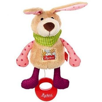 Mini-Spieluhr Hase rosa für Babys