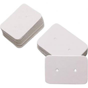 Kit vitrines bijou en Kraft – 50 cartes, clous carrés et boucle d’oreille