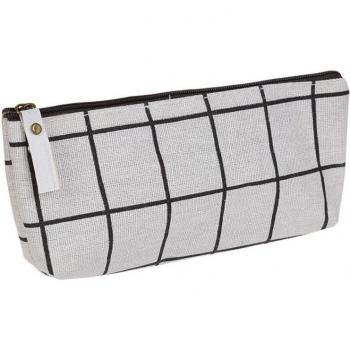 Estuche de papelería rayado para niños