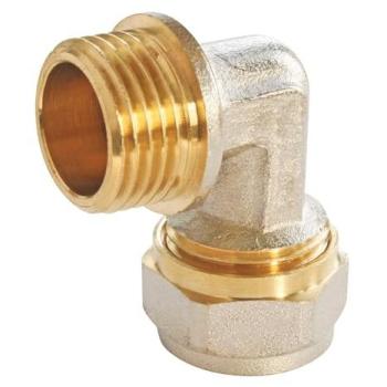 Coude à Compression Ø16 Mâle 15/21 Multicouche (1/2)