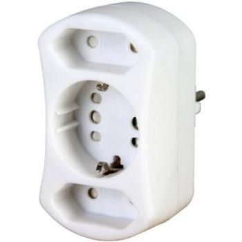 KoppPower Dual Socket Adapter White