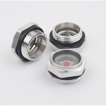 M18 BSP Male Aluminum Oil Level Sight Glass