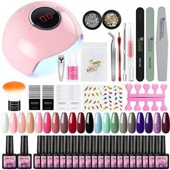 Lampe à Ongle 24W UV/LED avec 20 Vernis Gel