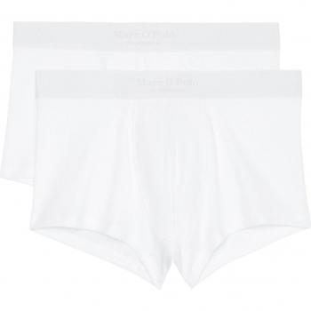 Marc O'Polo Herren Trunks 2er Pack Weiß Baumwolle XXL