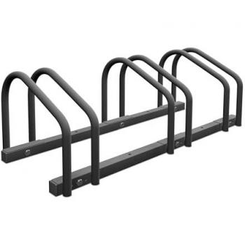 Relaxdays Anthracite Bike Storage Rack for 3 Bikes