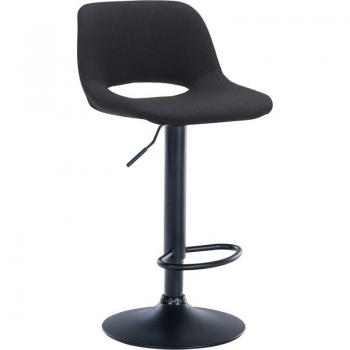 Chaise de Bar Élégante en Tissu Noir