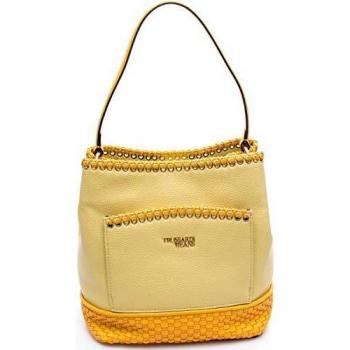 Trussardi Jeans Borsa Donna Mimosa Bucket MD EcoSoft Light Yell