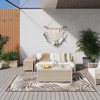 Tapis d'intérieur/outdoor à motif bicolore – 100 × 200 cm