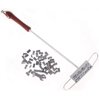 Barbecue Meat Branding Iron with Letters