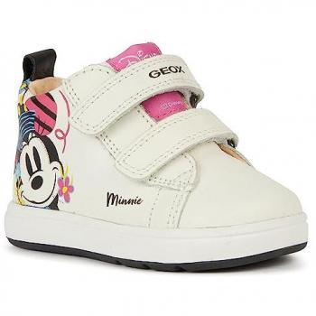 Geox Bambina Sneaker Biglia Bianco/Nero EU 21