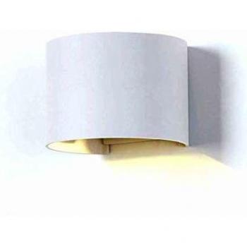 Aplique de Aluminio Blanco 14 cm con LED IP65
