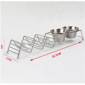 Durable Taco Shell Stand with Salsa Cup