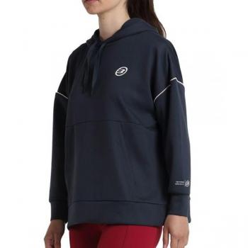 Sudadera Bullpadel Eluis Carbon Azul Marino Mujer