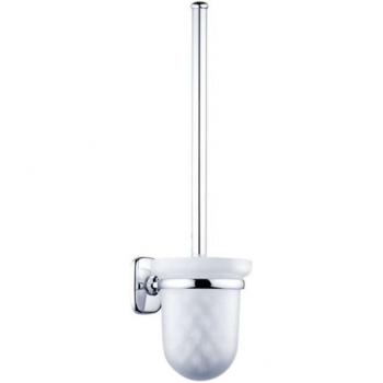 Supporto WC Simona Vetro Opaco Cromo Nimco 7294C-26