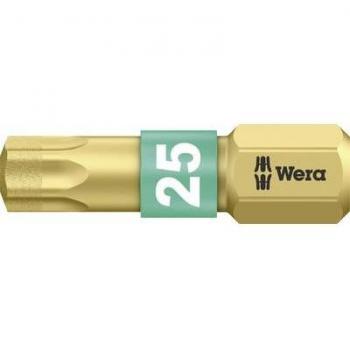 Inserto per utensili legati Torx T25, rivestimento diamantato 6,3 mm – Wera 867/1 BDC