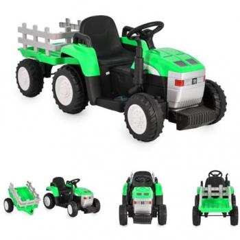 Moni Dallas Green Traktor – 12 V, Anhängerkunde & Fernbedienung