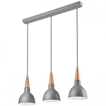 Francesca Bar Pendant Light Silver, 3x E27