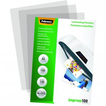Fellowes A5 Laminating Pouch 100 Micron 53510 (Pack of 100)