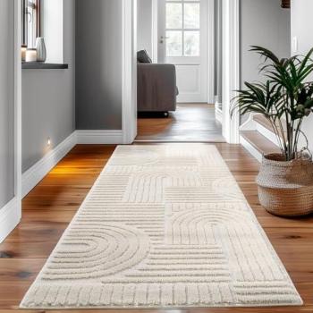 Tapis Décoratif Lena Crème 80x250cm