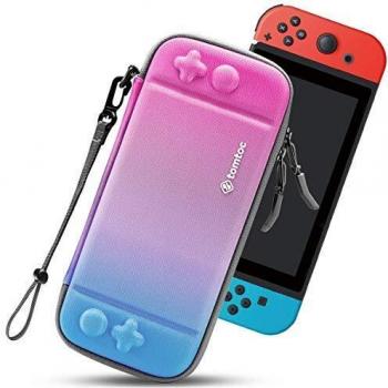 Tomtoc Switch Tragetasche, Robuste Schutzhülle für Nintendo Switch, Platz für 10 Spiele und Zubehör, Stoßfestes Design