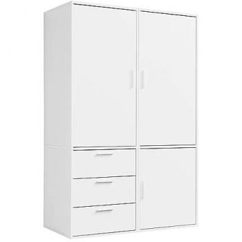 Mokebo Kleiderschrank Der Vielseitige (3-Türig & 3 Schubladen)