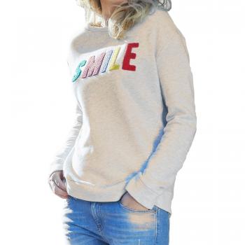Tom Tailor – Soft Denim Sweatshirt für Damen, Beige, S