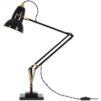Anglepoise Retro 1227 Brass Task Lamp – Black Velvet