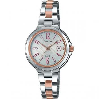 SHEEN Casio SHW‑5100DSG Mujer Redondo Plateado