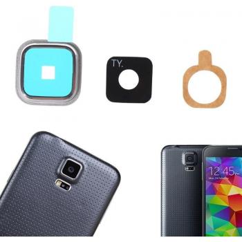 Samsung Galaxy S5 Camera Lens Glass Cover with Frame