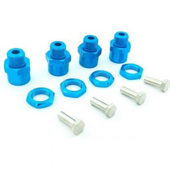 4PCS Aluminum Hex Hub Adapter 12mm to 17mm for RC Cars