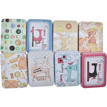 Boîte de rangement pour accessoires de couture | 8 pièces