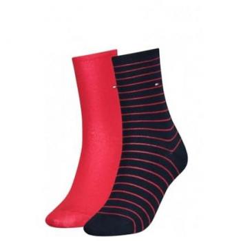 Tommy Hilfiger hohe Damensocken 2er-Set Dunkelblau 35_38