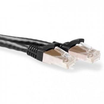 ACT 1 Meter LSZH S/FTP CAT6A Patchkabel Schwarz