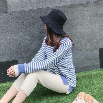 Sudadera Maternidad de Longitud Regular con Rayas